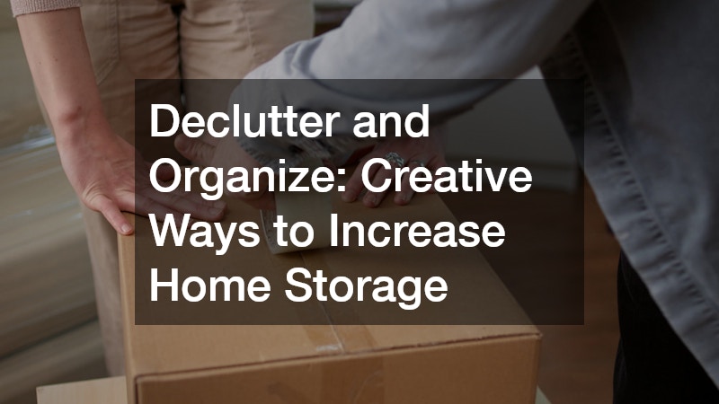 Declutter and Organize: Creative Ways to Increase Home Storage